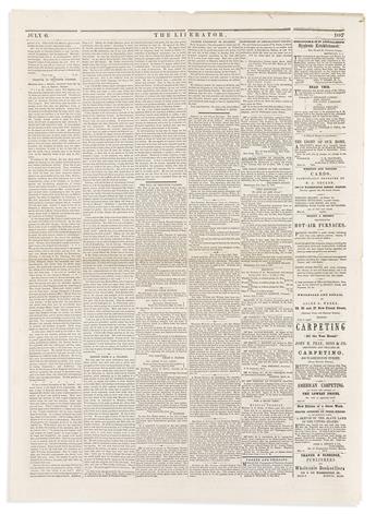 Tubman, Harriet (1822-1913) Womans Rights Meetings in The Liberator, Newspaper Report.